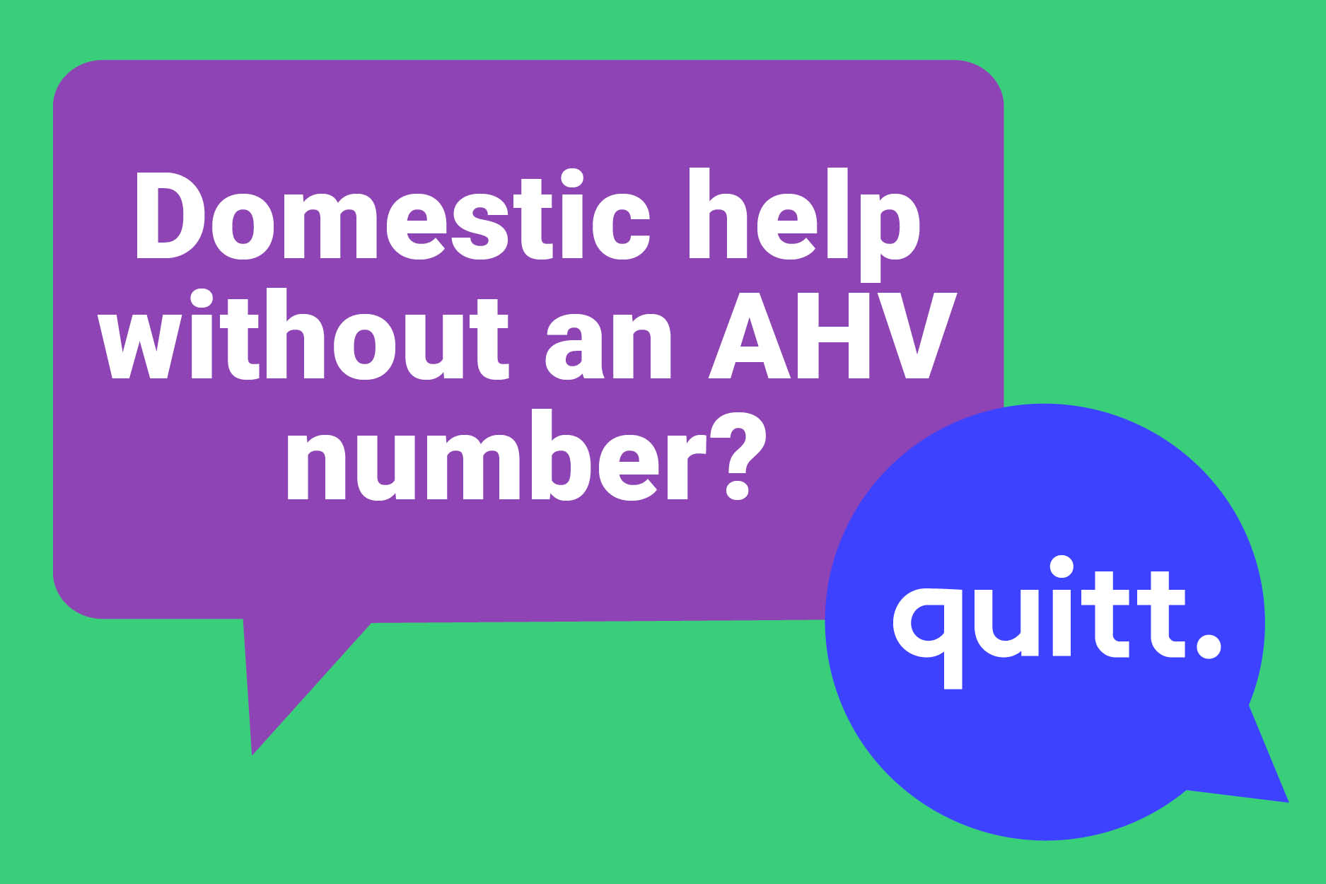 My household help has no AHV social security number – is that a problem?