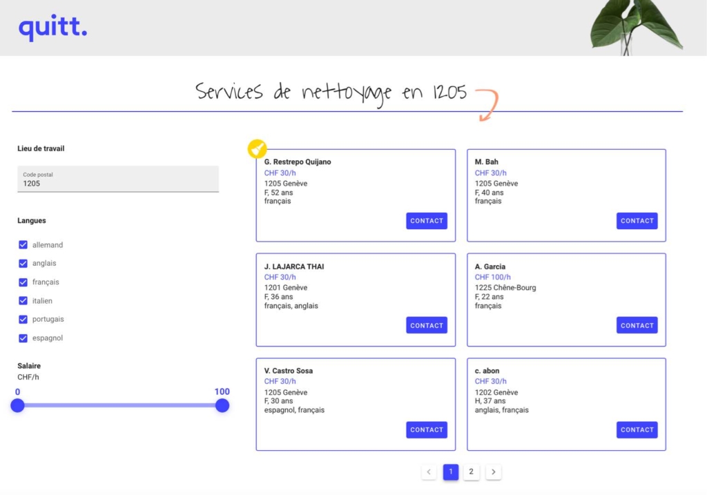 Trouver une femme de ménage