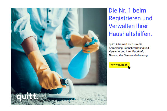 quitt. Flyer, Flyer quitt.